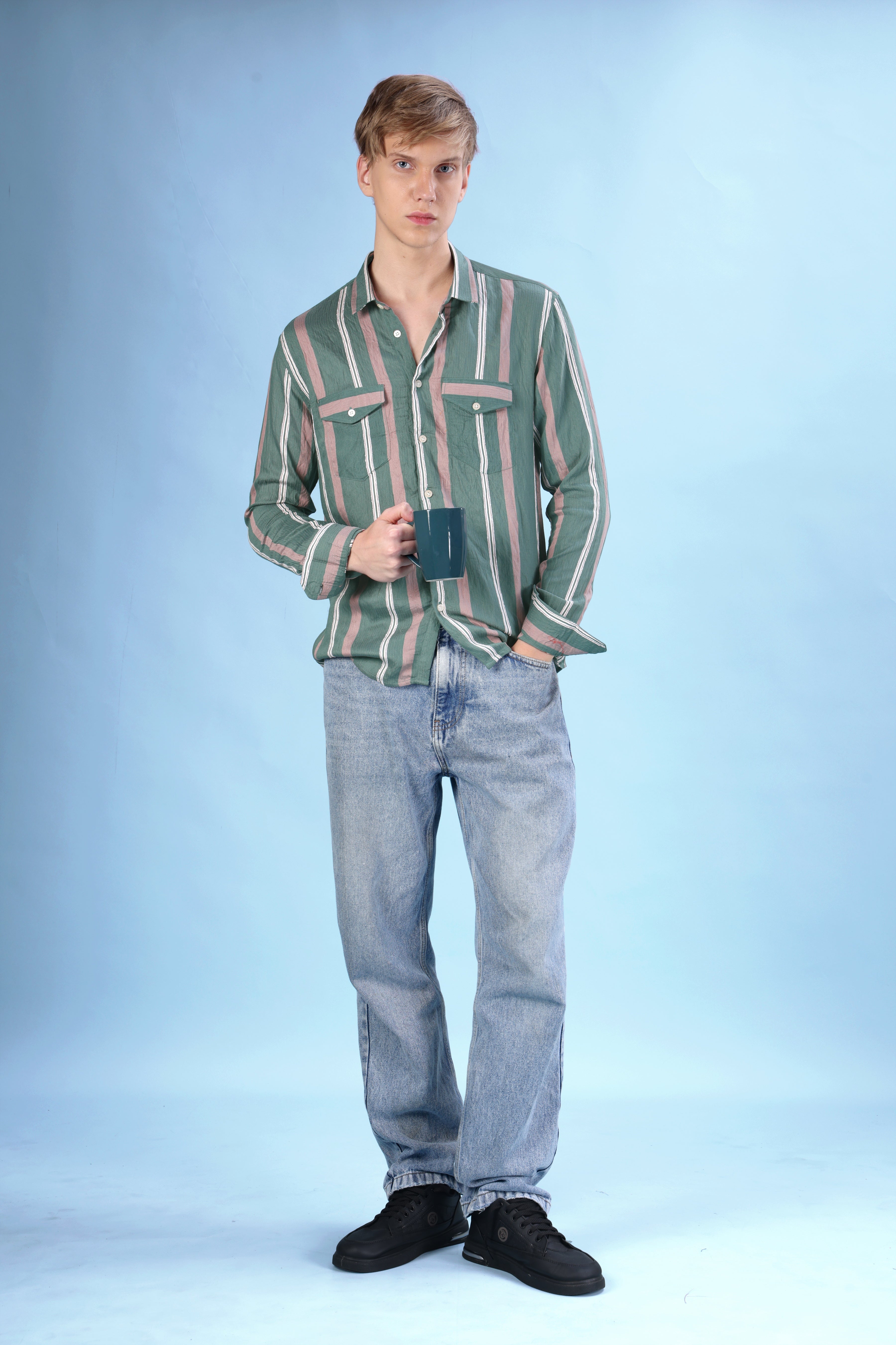 TWO POCKET SHAKET OVER SHIRT